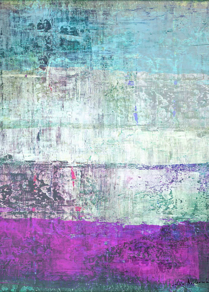 Abstract in blue and violet