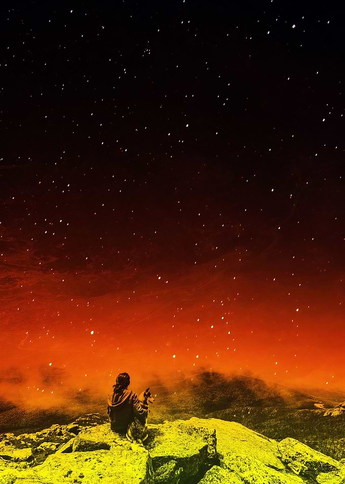 Burning Hill! A girl and h