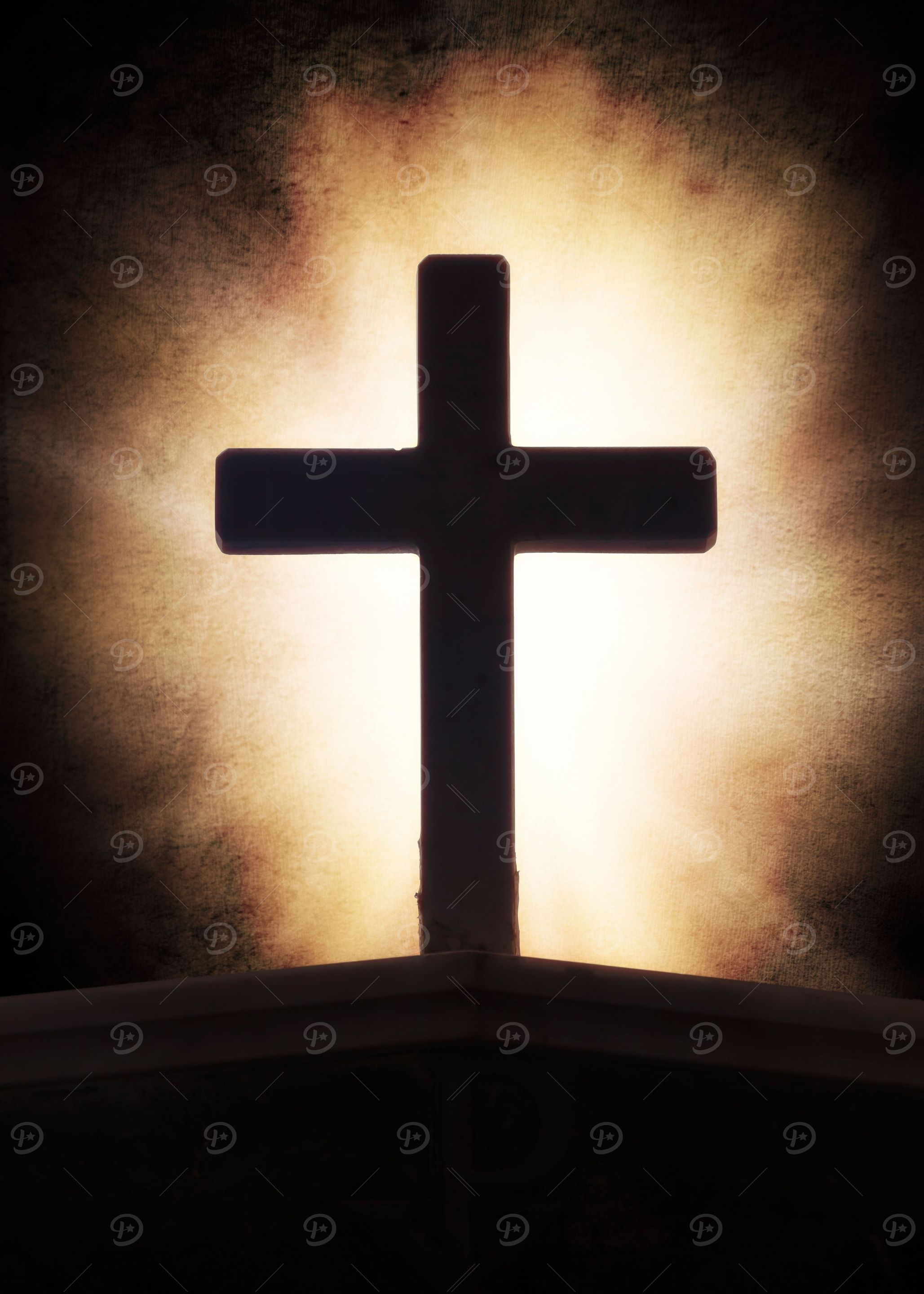 cross on fire