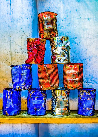 Soup Cans After The Lunch