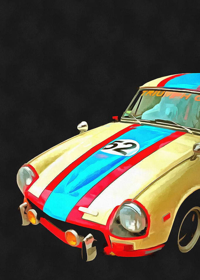 Triumph GT Pop Art by Edward M. Fielding
