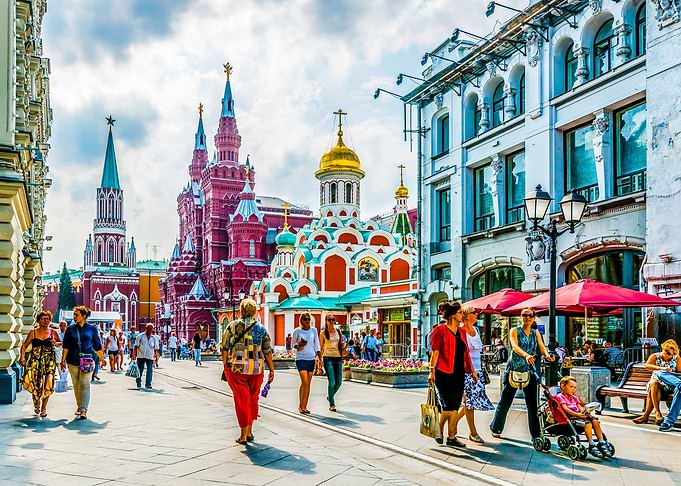 Nikolskaya Str. of Moscow