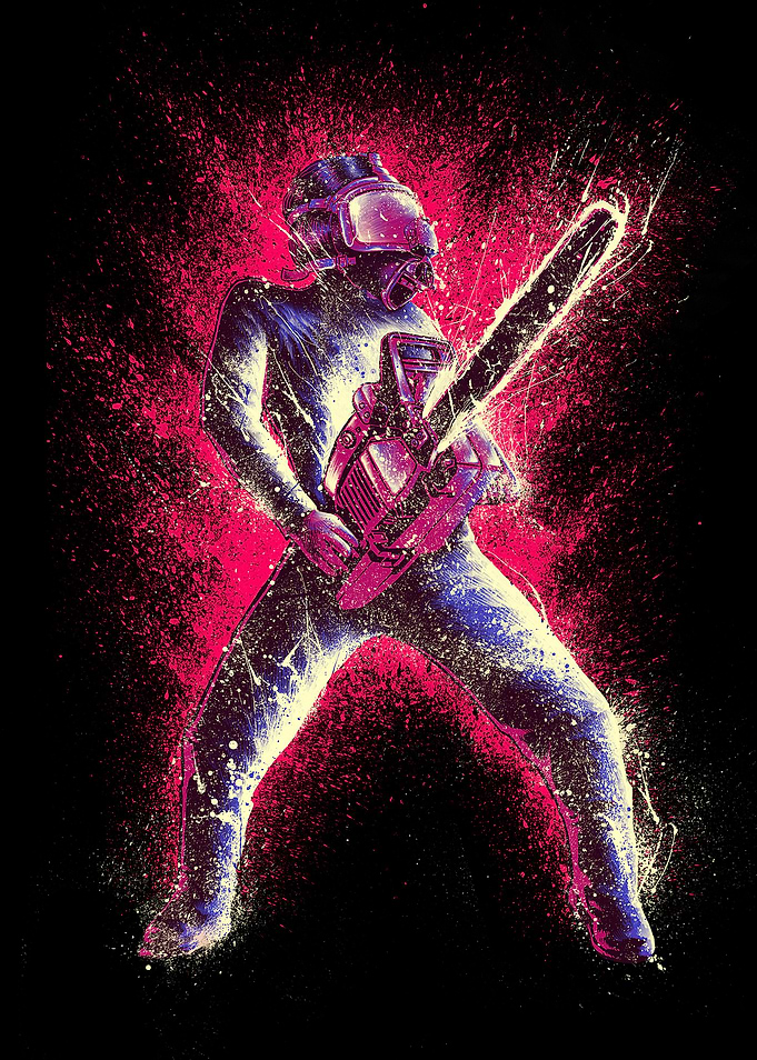 Pink chainsaw