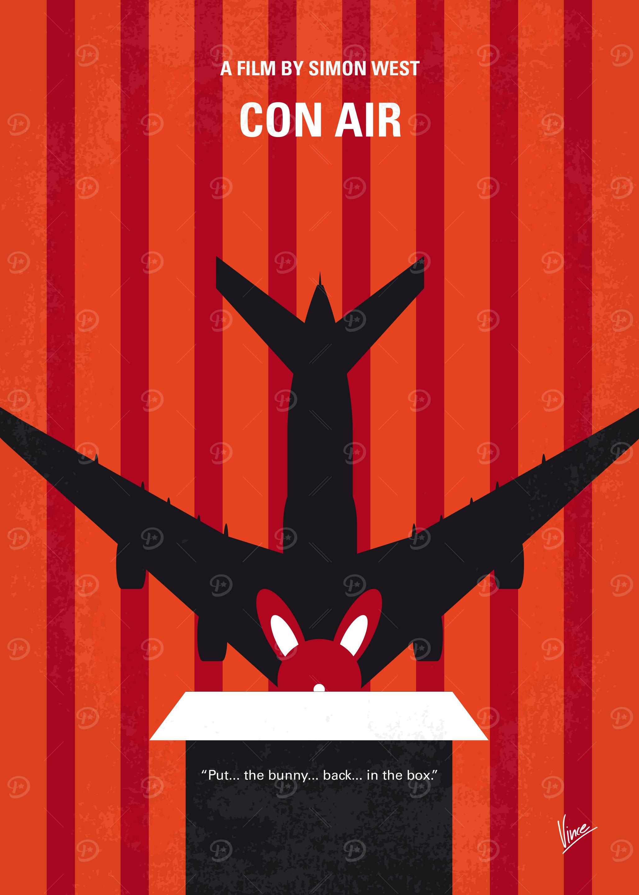 No446 My CON AIR minimal movie poster A newly released ...
