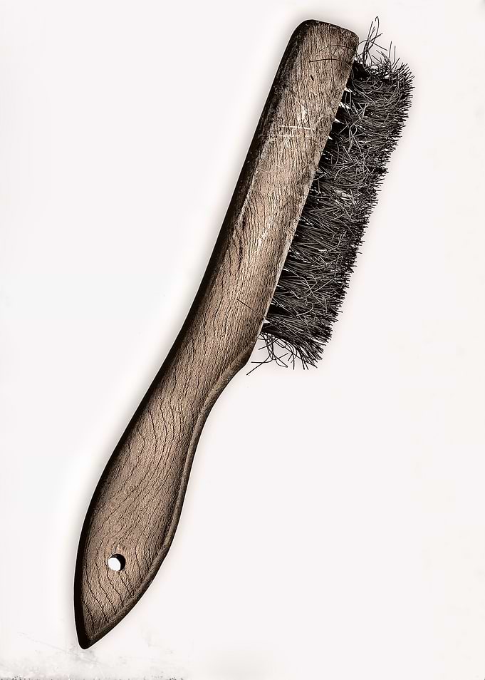 Old Wire Brush. A photographic still life of a tradesm ...