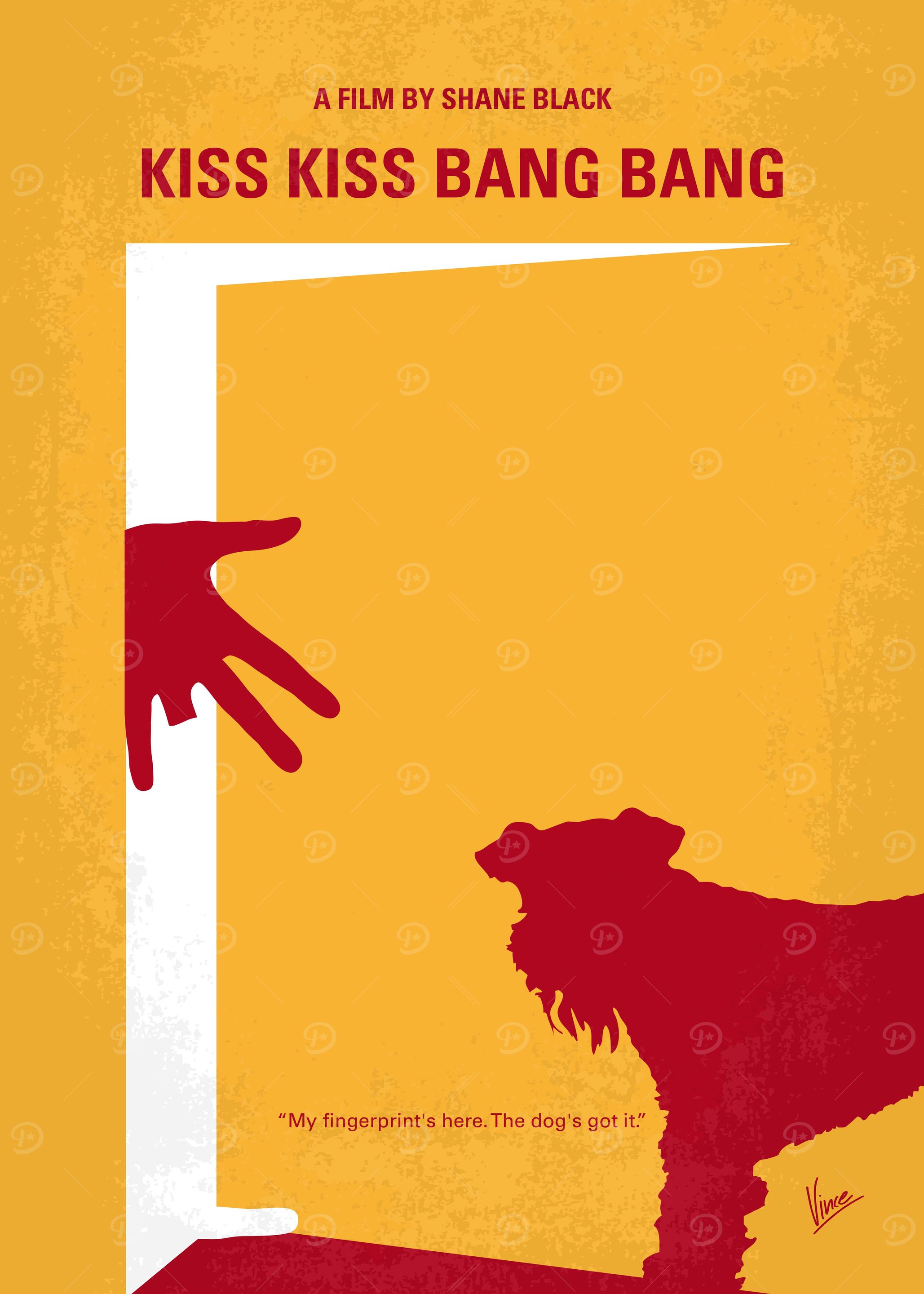 No452 My Kiss Kiss Bang Bang minimal movie poster A mu ...
