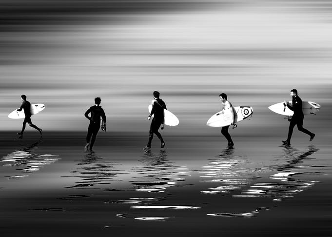Lets go surf mono
