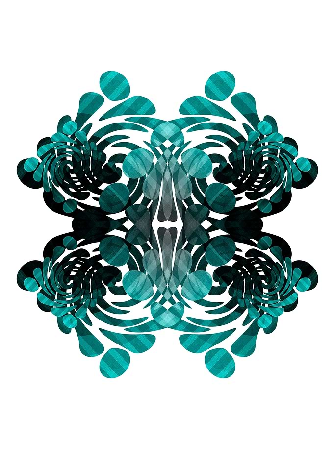 Design teal and black