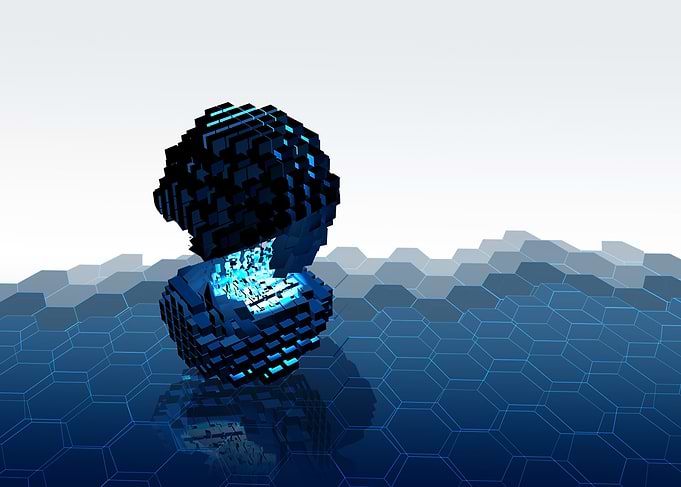 A 3D Cupe/Ball with a Dimension door.