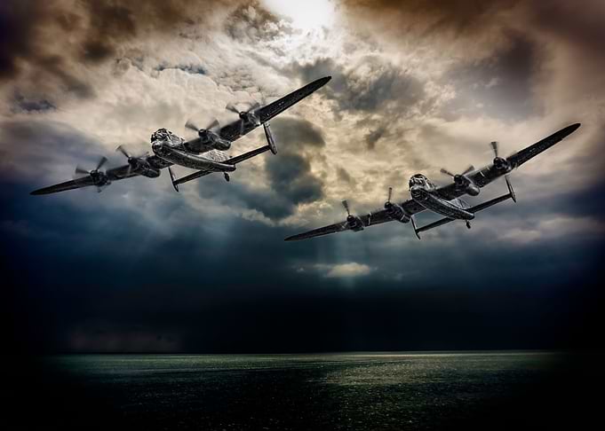 Thumper and Vera Fly Passed Beachy Head