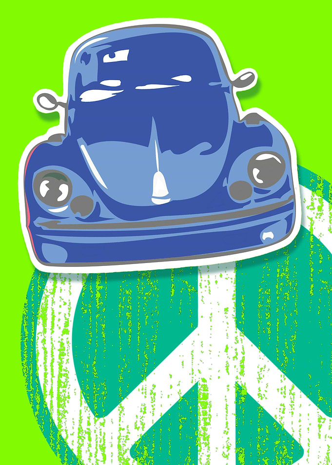 Blue on Green Peace