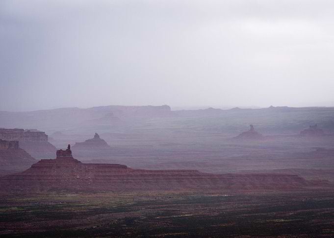 Rain on the Valley of the Gods, Utah