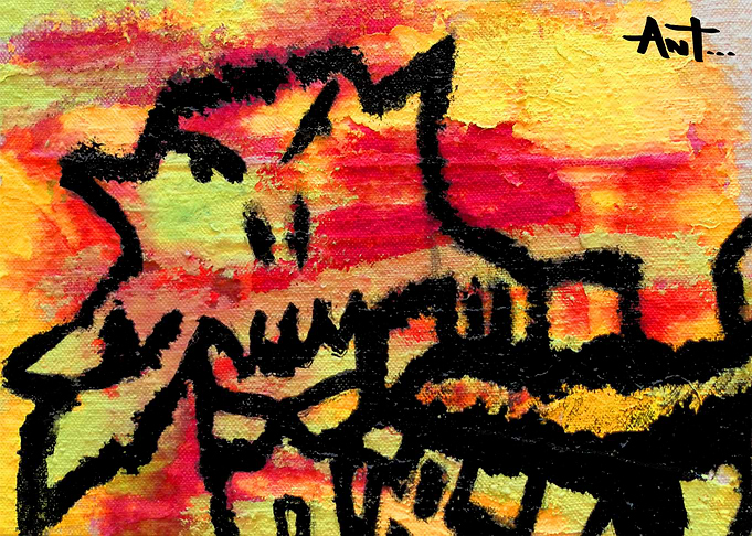 Ghost painting is an original painting by me done on ...