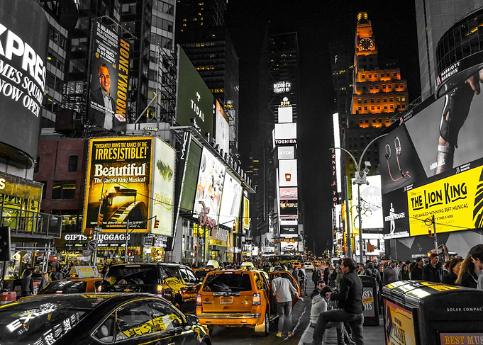 Busy Times Square