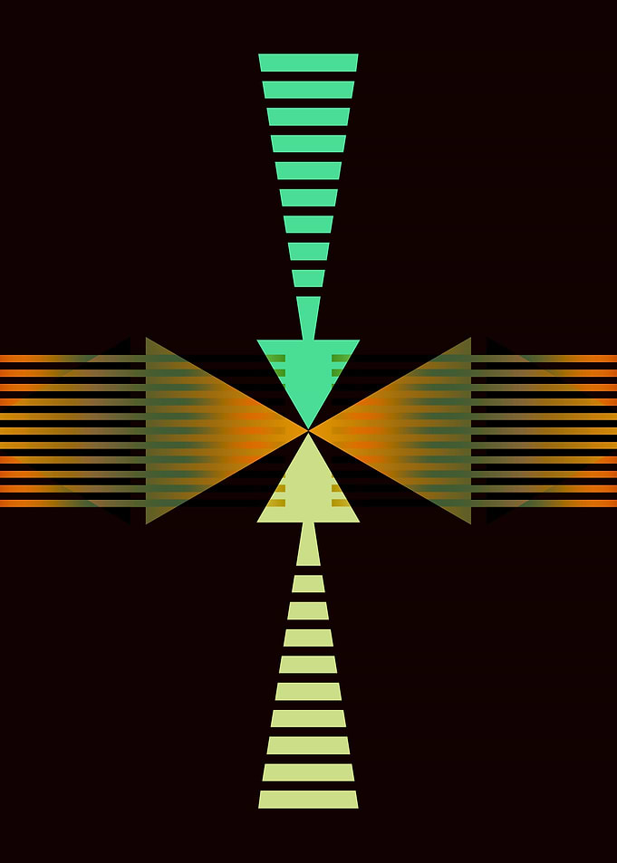 No. I of my new geometric series. Title: Arrow Types I. ...