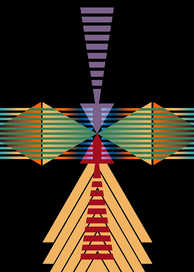 No. II of my new geometric series. Title: Arrow Types I ...