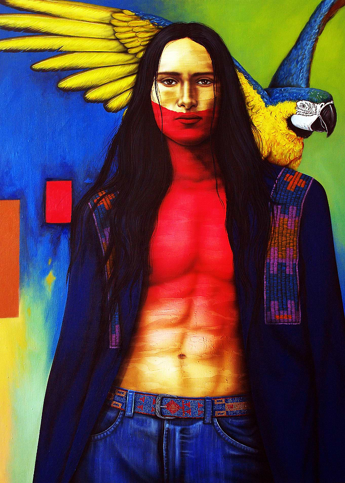 "Brother of Mine" Mixed Media on Canvas