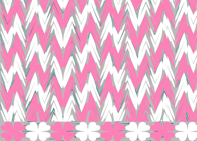 zigzag floral