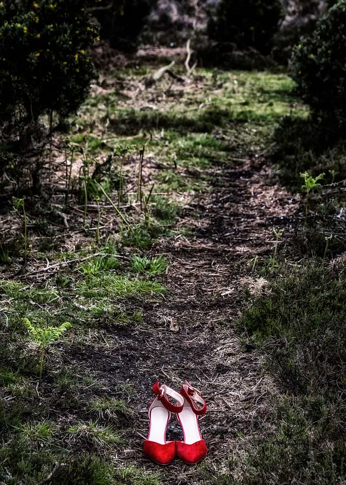 red shoes