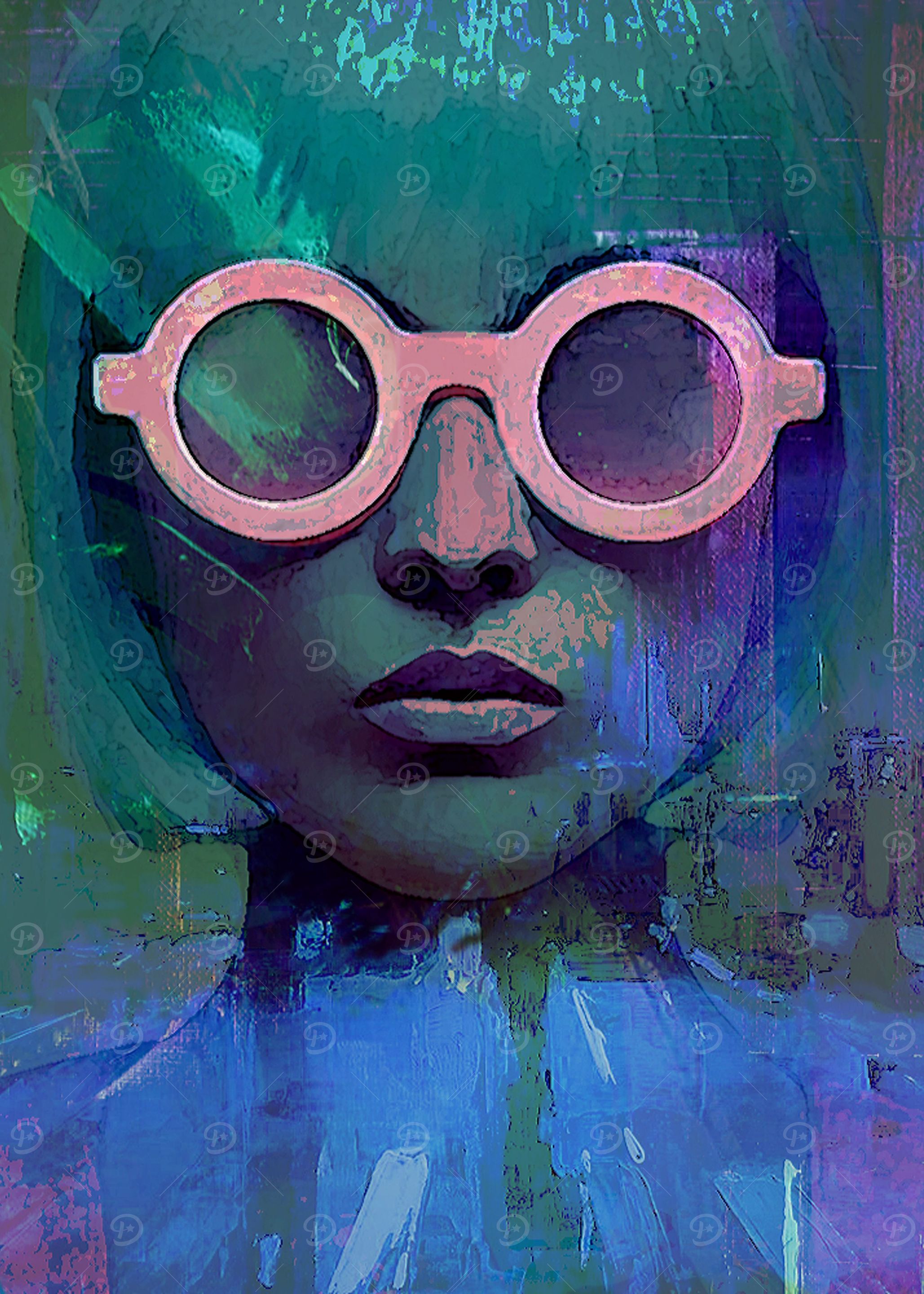 PINK GLASSES GIRL