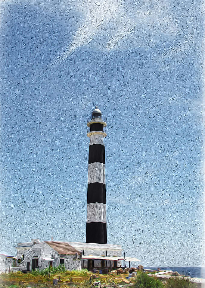 Cap D'Artrutx Lighthouse in Oils