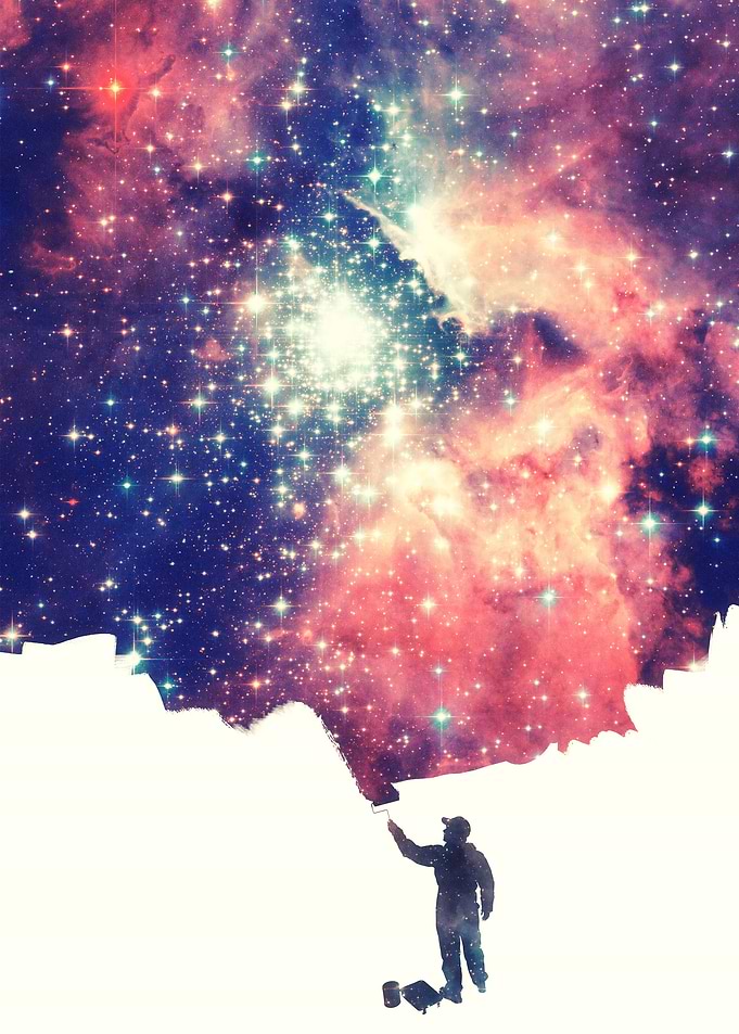 Painting the universe