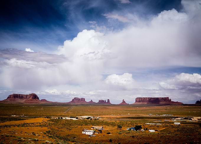Monument Vally under the Sky