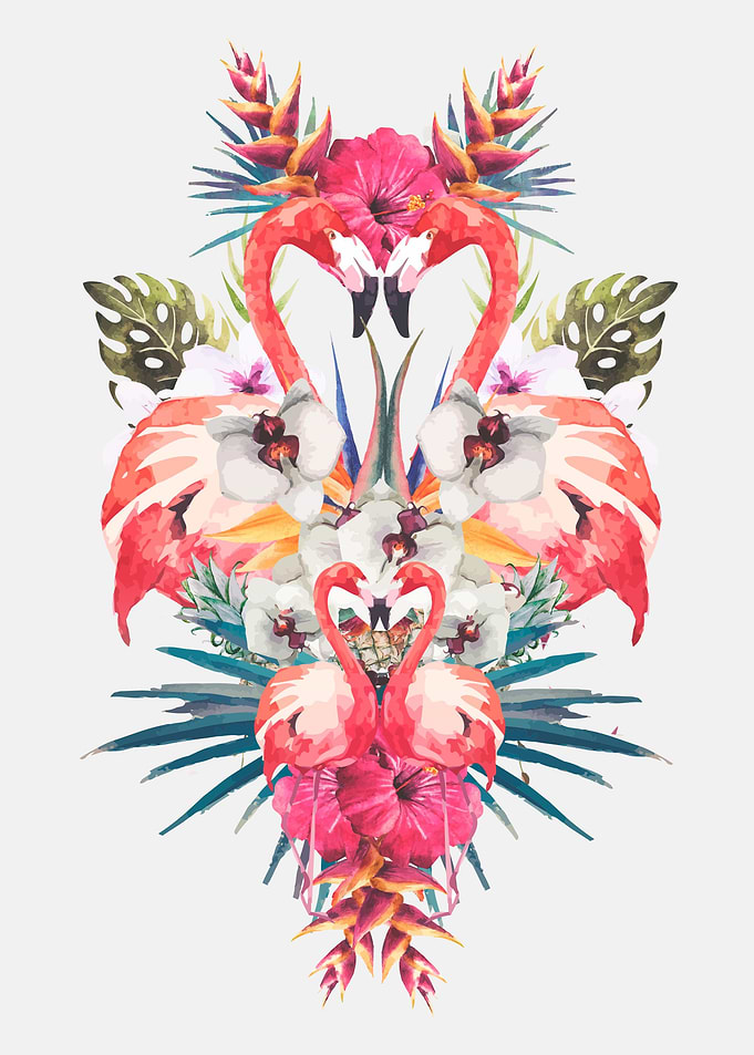 Tropical Flamingos