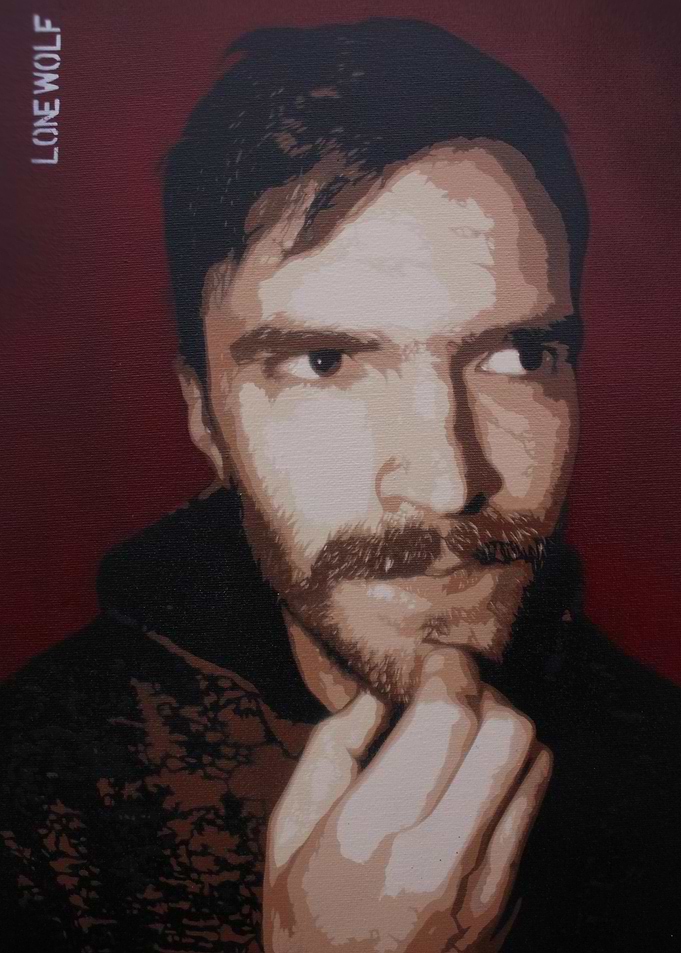 KYLE 11 layer Stencil painting. All layers are hand cut ...