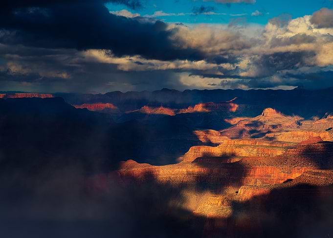Sunset on the Grand Canyon Arizona