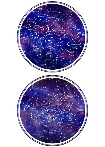 Star Map North and South