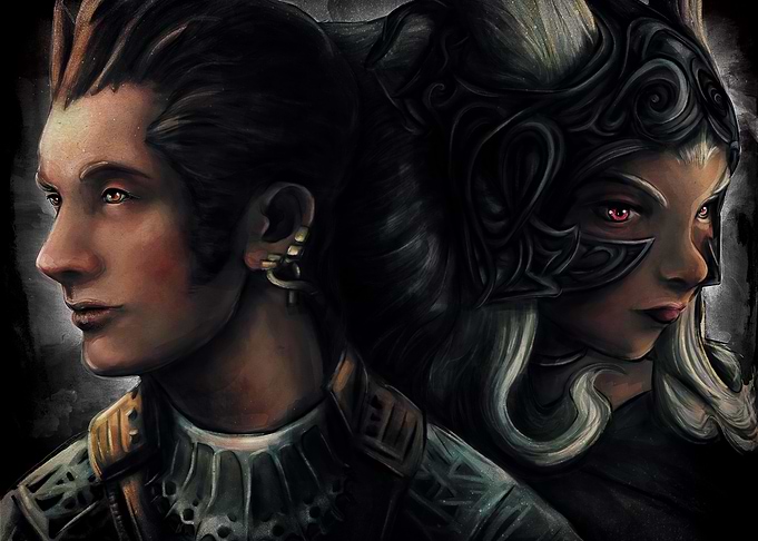 Portraits I painted of the pirate duo inspired from Fin ...