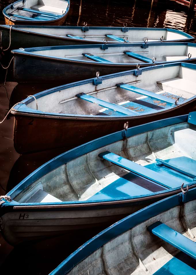rowing boats