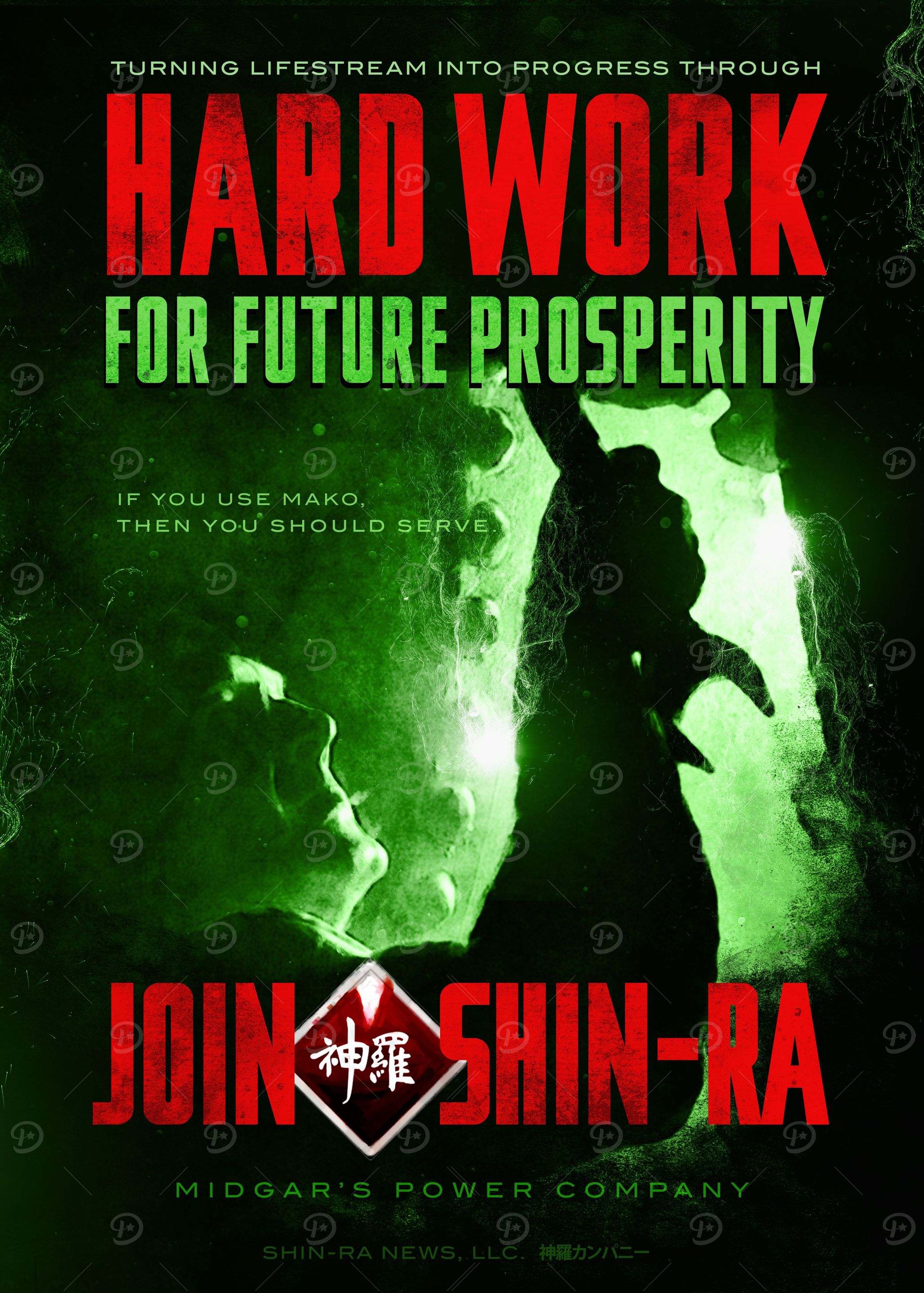 Final Fantasy VII inspired Join Shin-Ra Propaganda Post ...