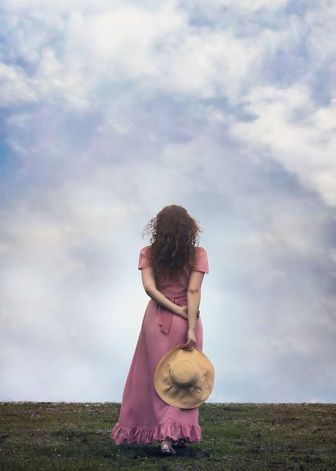 walking on a hill