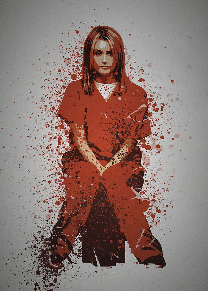 'Inmate' Splatter effect artwork inspired by Orange is ...