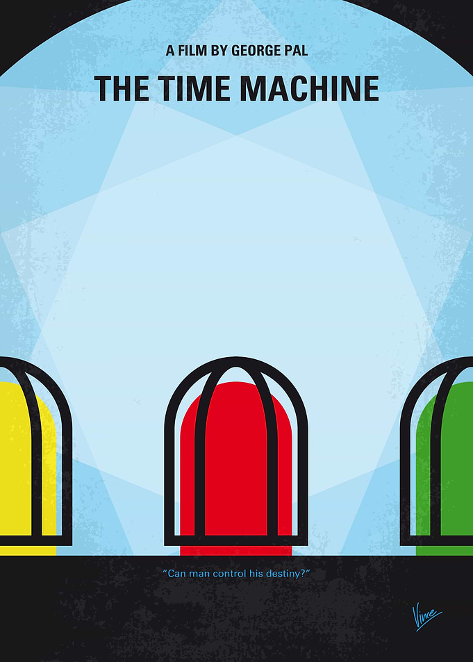 No489 My The Time Machine minimal movie poster A Victo ...