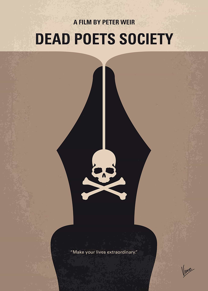 No486 My Dead Poets Society minimal movie poster Engli ...