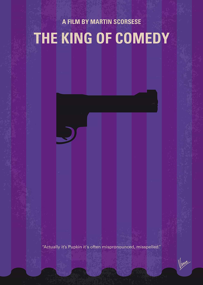 No496 My The King of Comedy minimal movie poster Aspir ...