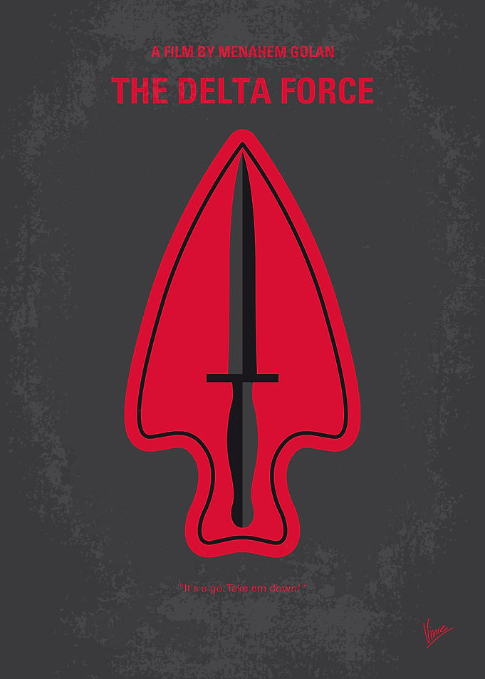 No493 My The Delta Force minimal movie poster A 707 ai ...