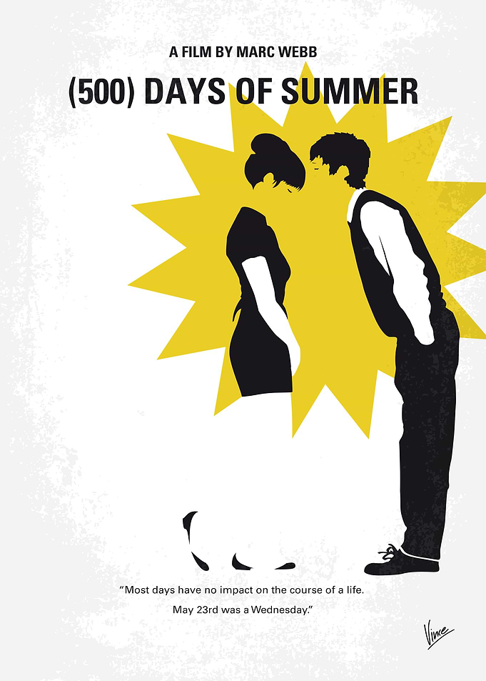 No500 My (500) Days Of Summer minimal movie poster An ...