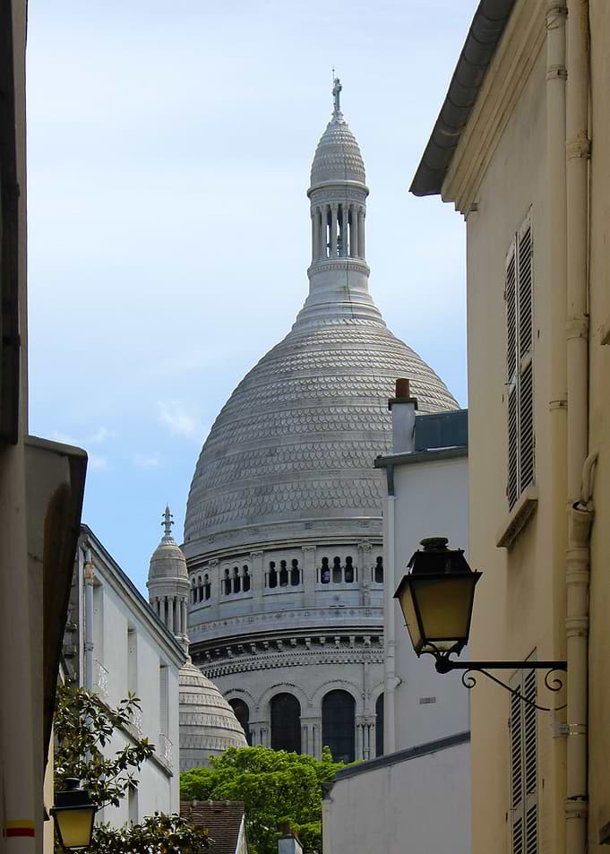 'View down the street'