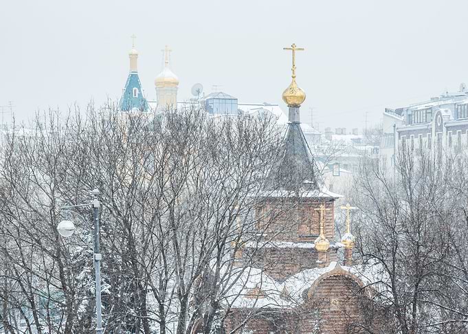 Winter Day In Moscow