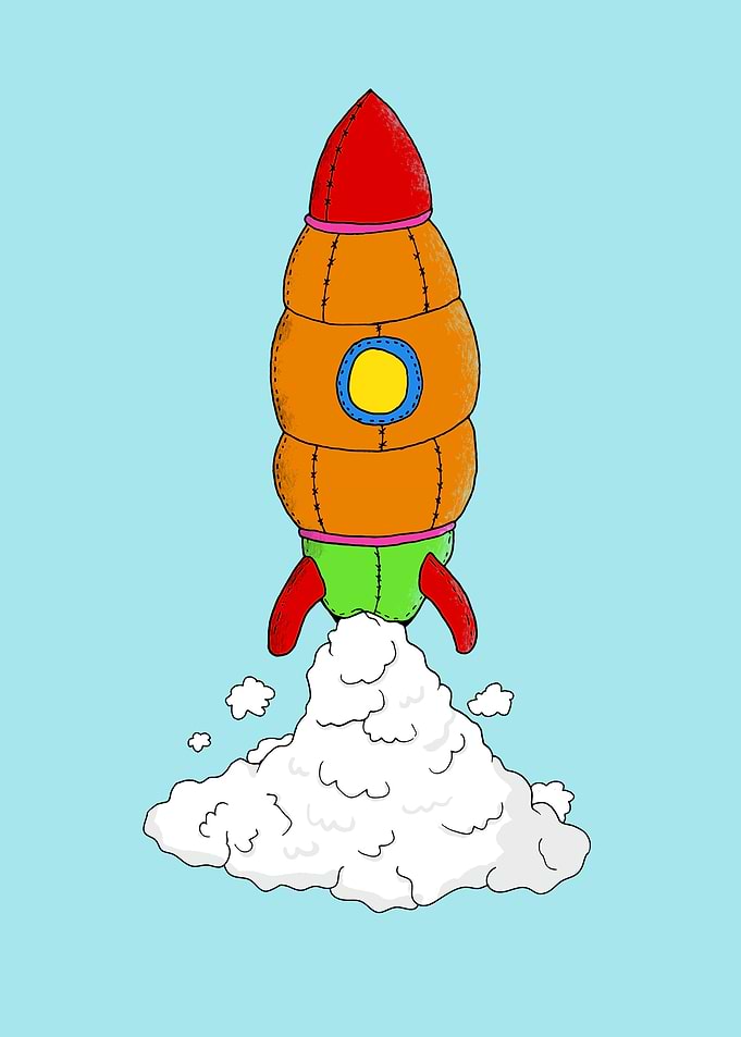 plush rocket toy