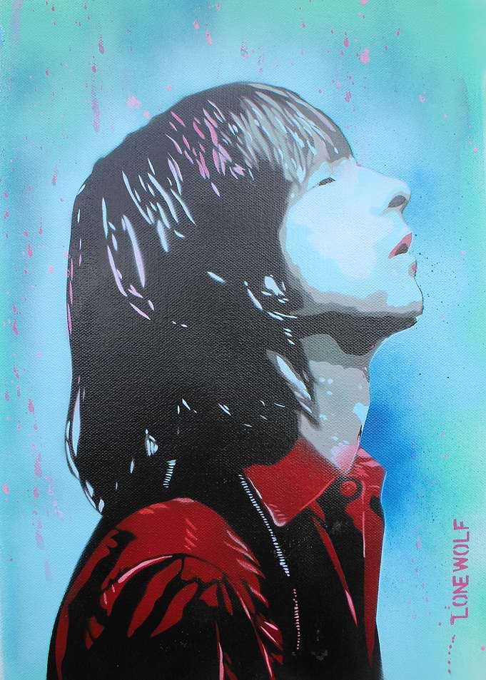 Gillespie Original Painting of Primal Screams Bobby Gil ...