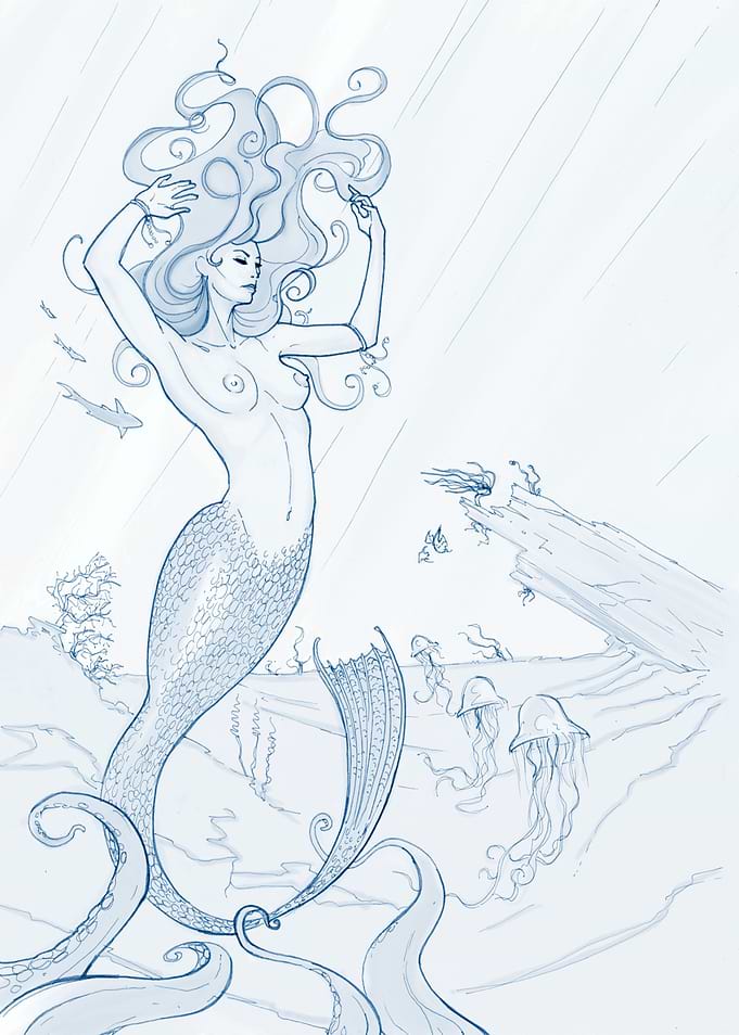 Underwater Mermaid by Al Reid of HaywireVisions.