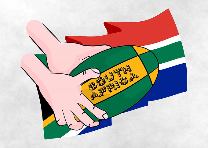 South Africa Rugby. A fun design for supporters of the ...