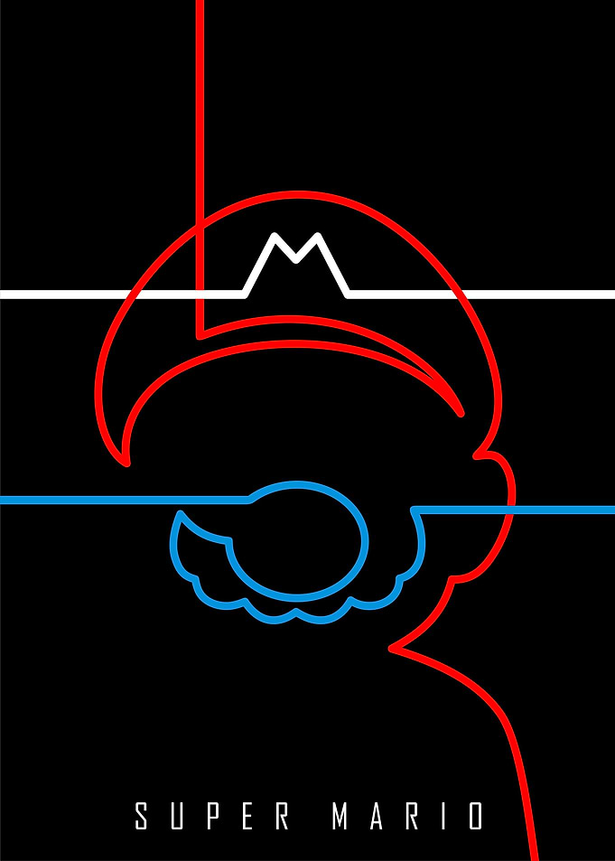 Minimal "Super Mario" Poster