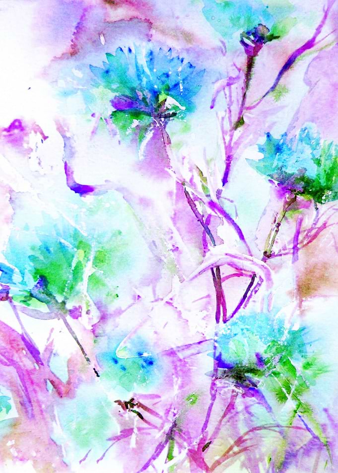 Turquoise Floral Pattern 02
