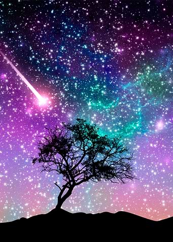 Violet galaxy